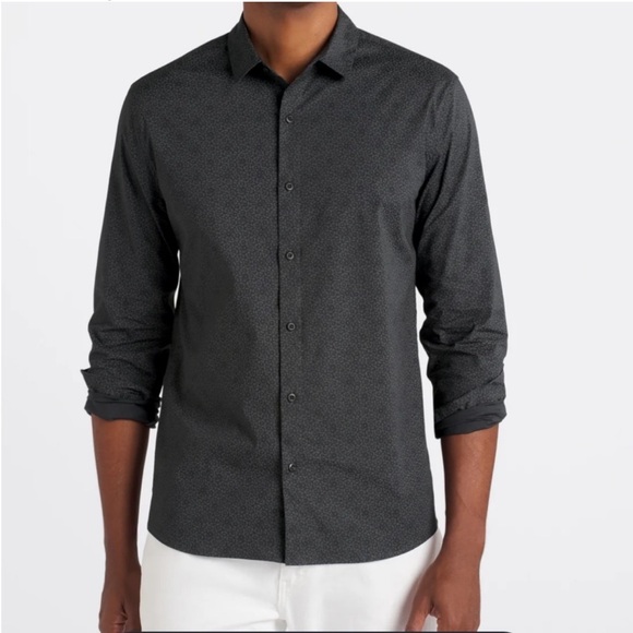 Artefact Stockholm Stretch Poplin Shirt Dark Grey XL New With Tags Stitch Fix - Picture 1 of 6